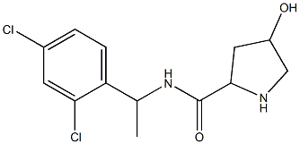 N-[1-(2,4-dichlorophenyl)ethyl]-4-hydroxypyrrolidine-2-carboxamide