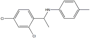 N-[1-(2,4-dichlorophenyl)ethyl]-4-methylaniline Struktur