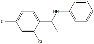 N-[1-(2,4-dichlorophenyl)ethyl]aniline,,结构式