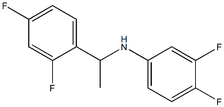 N-[1-(2,4-difluorophenyl)ethyl]-3,4-difluoroaniline Structure