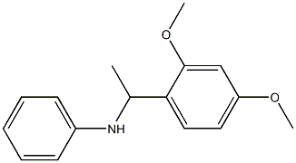 N-[1-(2,4-dimethoxyphenyl)ethyl]aniline Structure