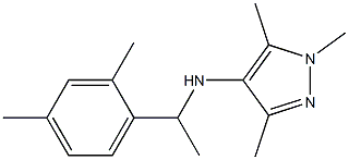 N-[1-(2,4-dimethylphenyl)ethyl]-1,3,5-trimethyl-1H-pyrazol-4-amine Structure