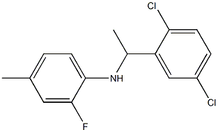 N-[1-(2,5-dichlorophenyl)ethyl]-2-fluoro-4-methylaniline Structure