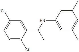 N-[1-(2,5-dichlorophenyl)ethyl]-3,5-dimethylaniline Struktur