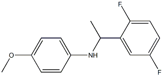 N-[1-(2,5-difluorophenyl)ethyl]-4-methoxyaniline,,结构式