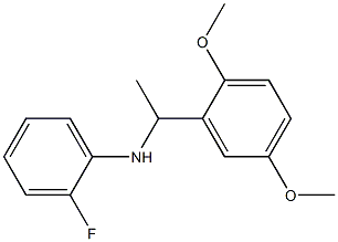 N-[1-(2,5-dimethoxyphenyl)ethyl]-2-fluoroaniline Structure