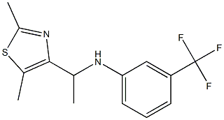  N-[1-(2,5-dimethyl-1,3-thiazol-4-yl)ethyl]-3-(trifluoromethyl)aniline