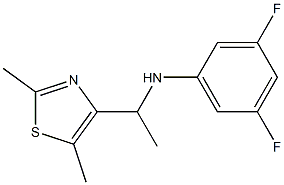 N-[1-(2,5-dimethyl-1,3-thiazol-4-yl)ethyl]-3,5-difluoroaniline