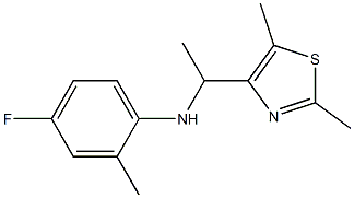 N-[1-(2,5-dimethyl-1,3-thiazol-4-yl)ethyl]-4-fluoro-2-methylaniline