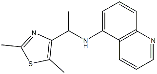 N-[1-(2,5-dimethyl-1,3-thiazol-4-yl)ethyl]quinolin-5-amine Struktur