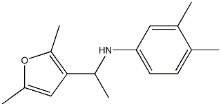 N-[1-(2,5-dimethylfuran-3-yl)ethyl]-3,4-dimethylaniline Structure