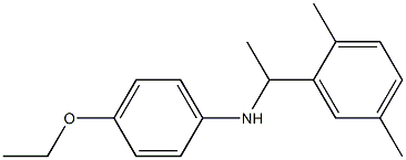 N-[1-(2,5-dimethylphenyl)ethyl]-4-ethoxyaniline Structure