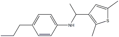  N-[1-(2,5-dimethylthiophen-3-yl)ethyl]-4-propylaniline