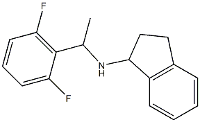 N-[1-(2,6-difluorophenyl)ethyl]-2,3-dihydro-1H-inden-1-amine Structure