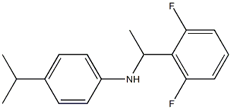 N-[1-(2,6-difluorophenyl)ethyl]-4-(propan-2-yl)aniline Structure