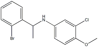 N-[1-(2-bromophenyl)ethyl]-3-chloro-4-methoxyaniline Struktur