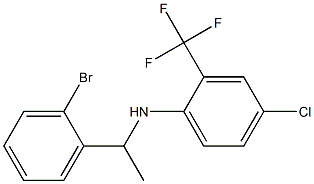 N-[1-(2-bromophenyl)ethyl]-4-chloro-2-(trifluoromethyl)aniline Struktur