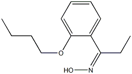 N-[1-(2-butoxyphenyl)propylidene]hydroxylamine Struktur