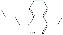 N-[1-(2-butoxyphenyl)propylidene]hydroxylamine 结构式