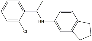 N-[1-(2-chlorophenyl)ethyl]-2,3-dihydro-1H-inden-5-amine,,结构式