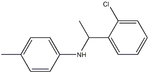 N-[1-(2-chlorophenyl)ethyl]-4-methylaniline Structure