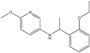 N-[1-(2-ethoxyphenyl)ethyl]-6-methoxypyridin-3-amine Structure