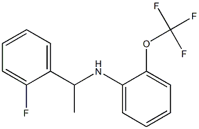 N-[1-(2-fluorophenyl)ethyl]-2-(trifluoromethoxy)aniline Structure