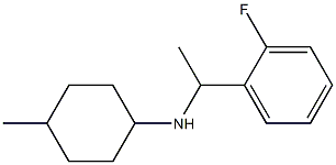 N-[1-(2-fluorophenyl)ethyl]-4-methylcyclohexan-1-amine,,结构式