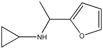 N-[1-(2-furyl)ethyl]cyclopropanamine 结构式