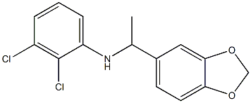 N-[1-(2H-1,3-benzodioxol-5-yl)ethyl]-2,3-dichloroaniline Struktur