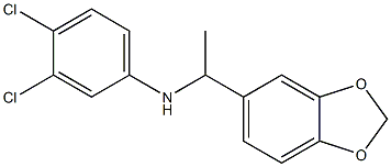 N-[1-(2H-1,3-benzodioxol-5-yl)ethyl]-3,4-dichloroaniline Structure