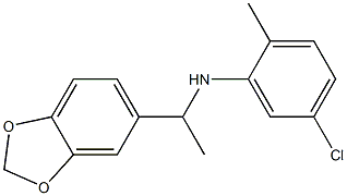 N-[1-(2H-1,3-benzodioxol-5-yl)ethyl]-5-chloro-2-methylaniline