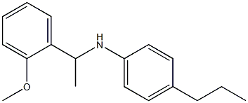 N-[1-(2-methoxyphenyl)ethyl]-4-propylaniline Struktur