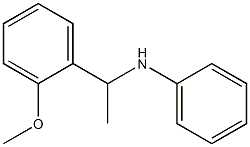 N-[1-(2-methoxyphenyl)ethyl]aniline Structure