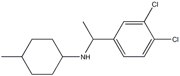 N-[1-(3,4-dichlorophenyl)ethyl]-4-methylcyclohexan-1-amine,,结构式
