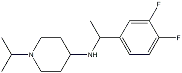 N-[1-(3,4-difluorophenyl)ethyl]-1-(propan-2-yl)piperidin-4-amine Structure