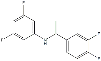 N-[1-(3,4-difluorophenyl)ethyl]-3,5-difluoroaniline,,结构式