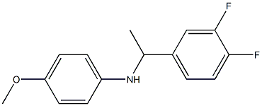 N-[1-(3,4-difluorophenyl)ethyl]-4-methoxyaniline Struktur