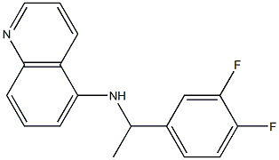 N-[1-(3,4-difluorophenyl)ethyl]quinolin-5-amine,,结构式