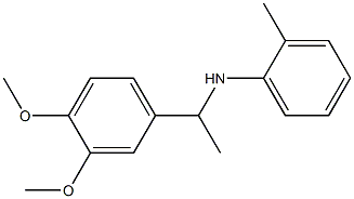 N-[1-(3,4-dimethoxyphenyl)ethyl]-2-methylaniline Struktur