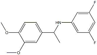 N-[1-(3,4-dimethoxyphenyl)ethyl]-3,5-difluoroaniline Structure