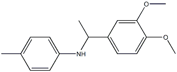 N-[1-(3,4-dimethoxyphenyl)ethyl]-4-methylaniline 化学構造式