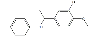 N-[1-(3,4-dimethoxyphenyl)ethyl]-4-methylaniline,,结构式