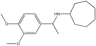 N-[1-(3,4-dimethoxyphenyl)ethyl]cycloheptanamine 化学構造式