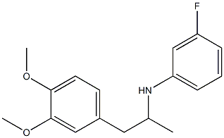 N-[1-(3,4-dimethoxyphenyl)propan-2-yl]-3-fluoroaniline Structure