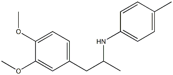 N-[1-(3,4-dimethoxyphenyl)propan-2-yl]-4-methylaniline Structure