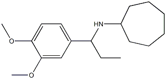 N-[1-(3,4-dimethoxyphenyl)propyl]cycloheptanamine Structure