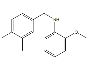 N-[1-(3,4-dimethylphenyl)ethyl]-2-methoxyaniline 化学構造式