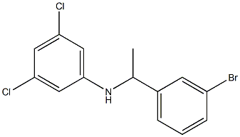N-[1-(3-bromophenyl)ethyl]-3,5-dichloroaniline 结构式