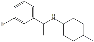 N-[1-(3-bromophenyl)ethyl]-4-methylcyclohexan-1-amine,,结构式